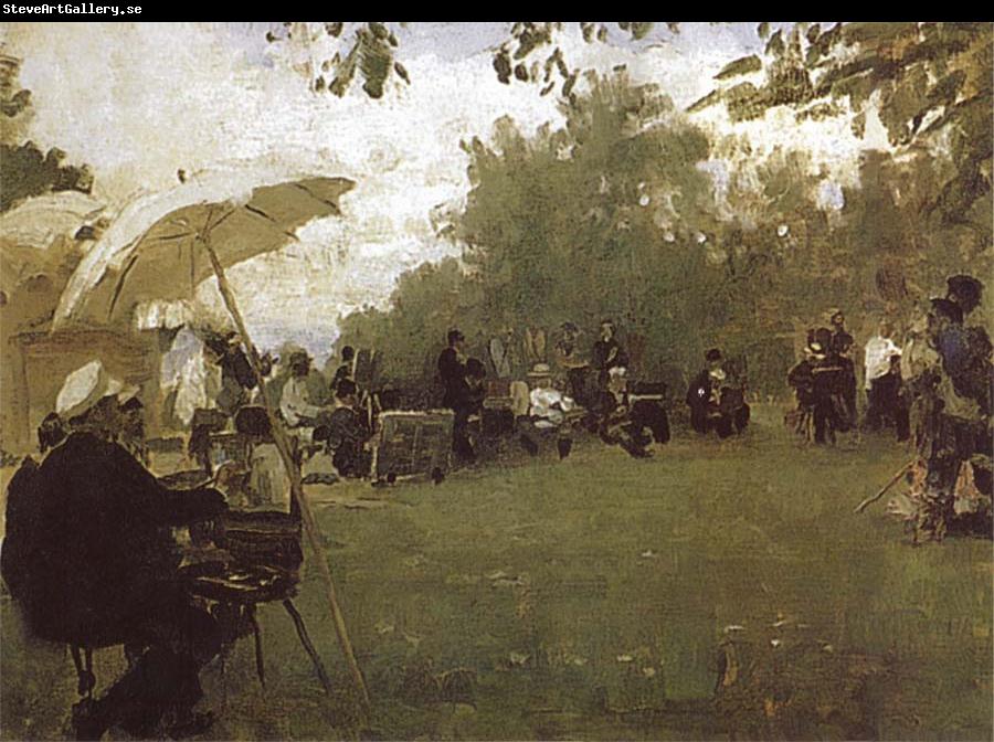 Ilya Repin At the Academy-s House in the Country